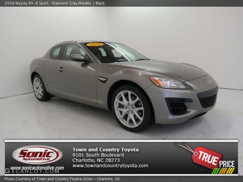 Diamond Gray Metallic / Black 2009 Mazda RX-8 Sport