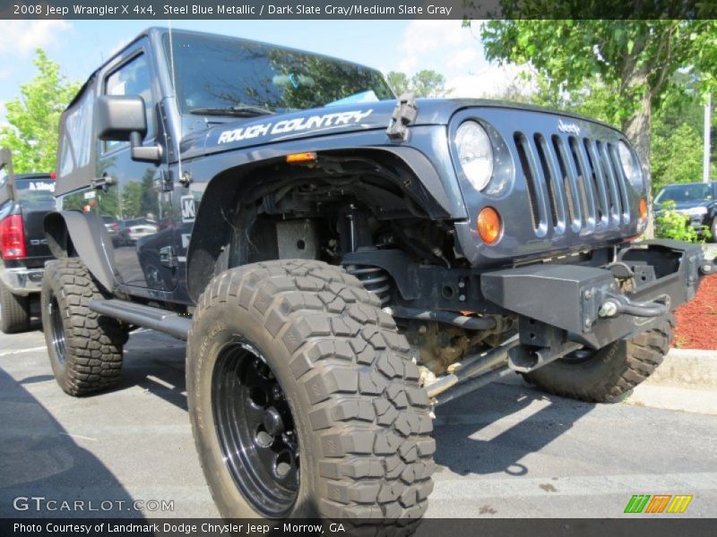 Steel Blue Metallic / Dark Slate Gray/Medium Slate Gray 2008 Jeep Wrangler X 4x4