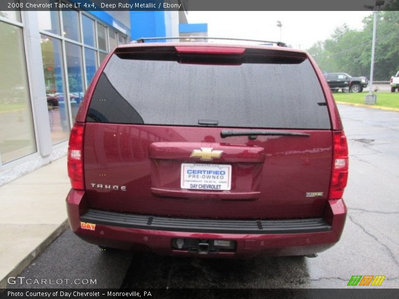 Deep Ruby Metallic / Ebony 2008 Chevrolet Tahoe LT 4x4