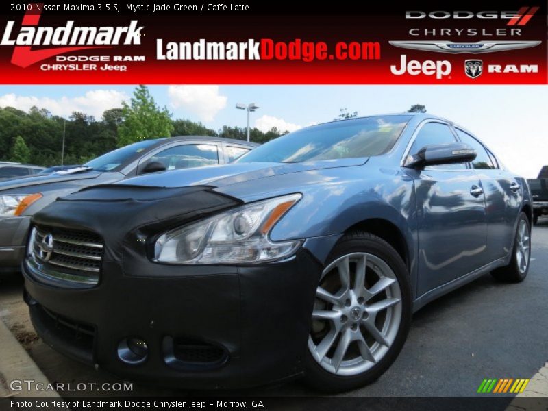Mystic Jade Green / Caffe Latte 2010 Nissan Maxima 3.5 S