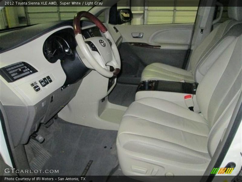 Super White / Light Gray 2012 Toyota Sienna XLE AWD