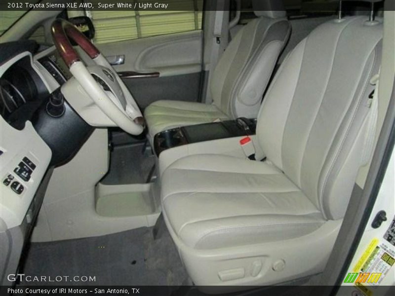 Super White / Light Gray 2012 Toyota Sienna XLE AWD
