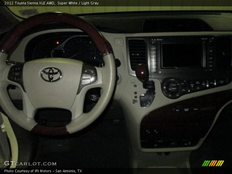 Super White / Light Gray 2012 Toyota Sienna XLE AWD