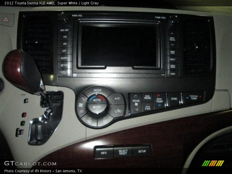 Super White / Light Gray 2012 Toyota Sienna XLE AWD