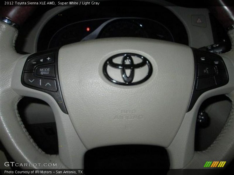Super White / Light Gray 2012 Toyota Sienna XLE AWD