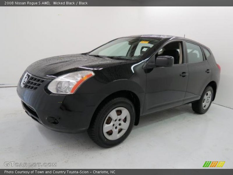 Wicked Black / Black 2008 Nissan Rogue S AWD