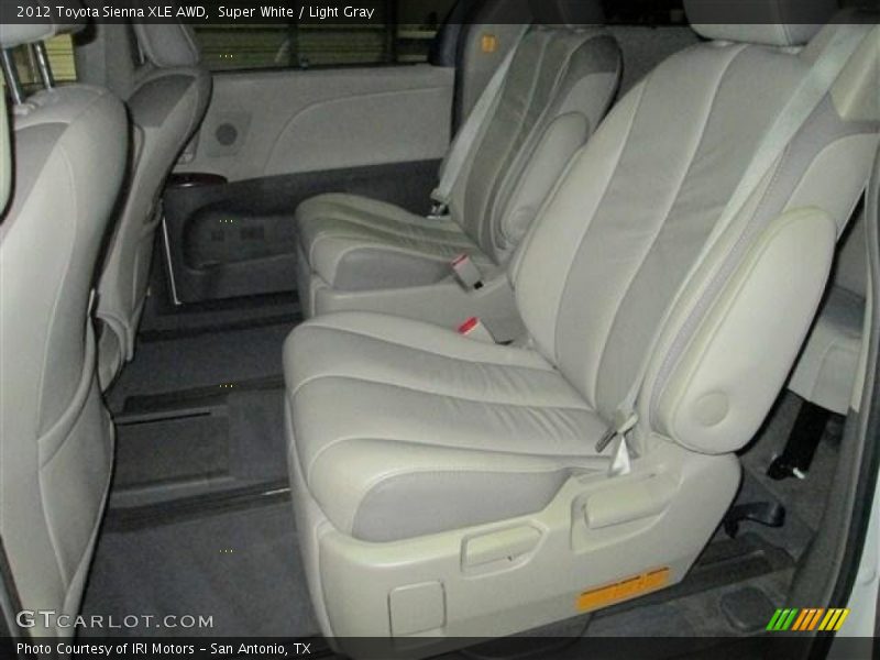 Super White / Light Gray 2012 Toyota Sienna XLE AWD