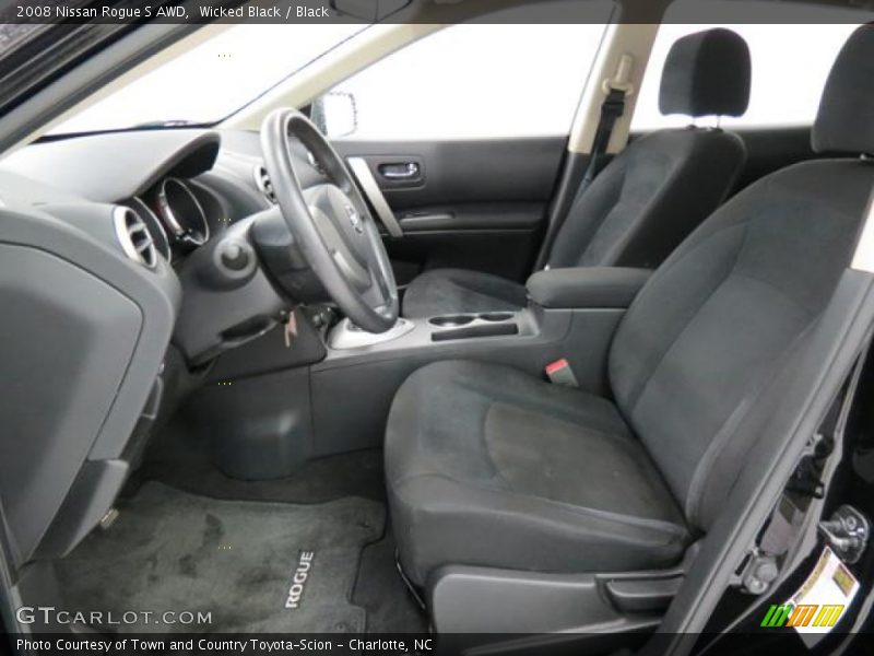 Wicked Black / Black 2008 Nissan Rogue S AWD