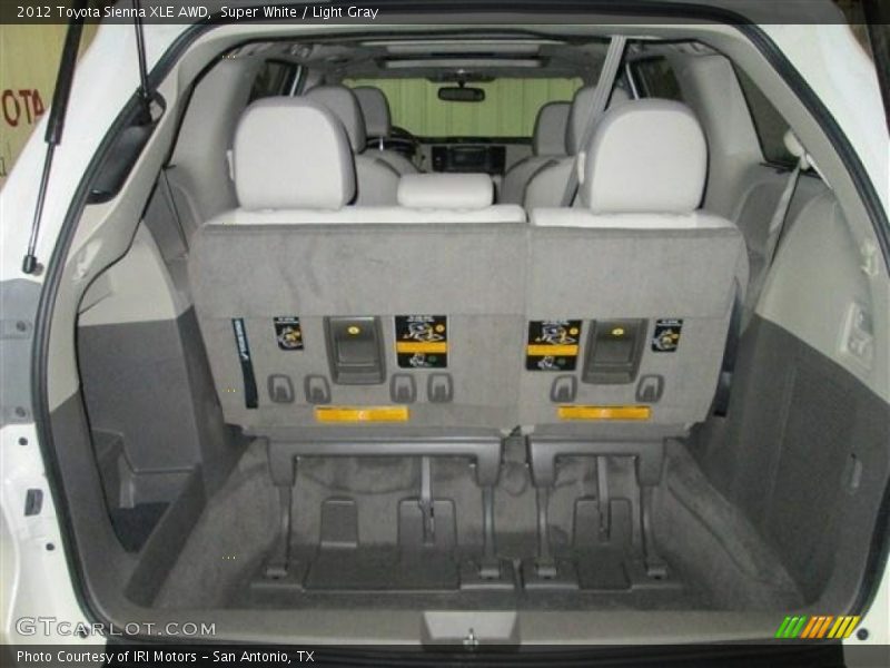 Super White / Light Gray 2012 Toyota Sienna XLE AWD