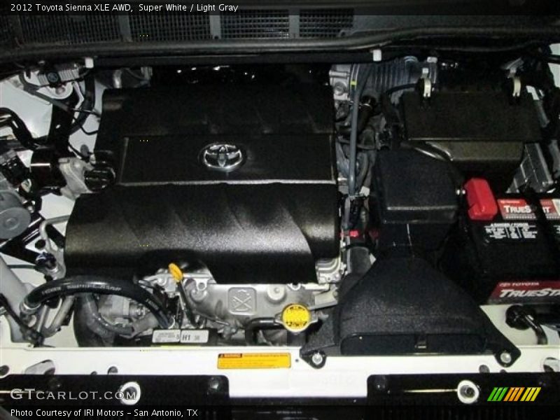 Super White / Light Gray 2012 Toyota Sienna XLE AWD