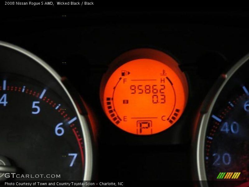 Wicked Black / Black 2008 Nissan Rogue S AWD