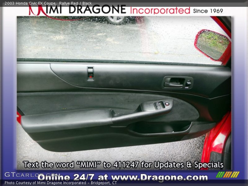 Rallye Red / Black 2003 Honda Civic EX Coupe