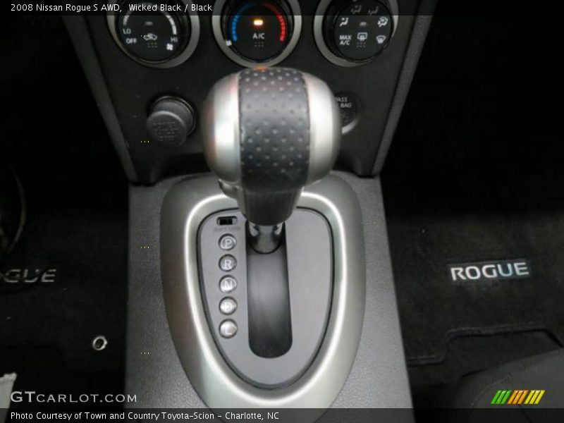 Wicked Black / Black 2008 Nissan Rogue S AWD