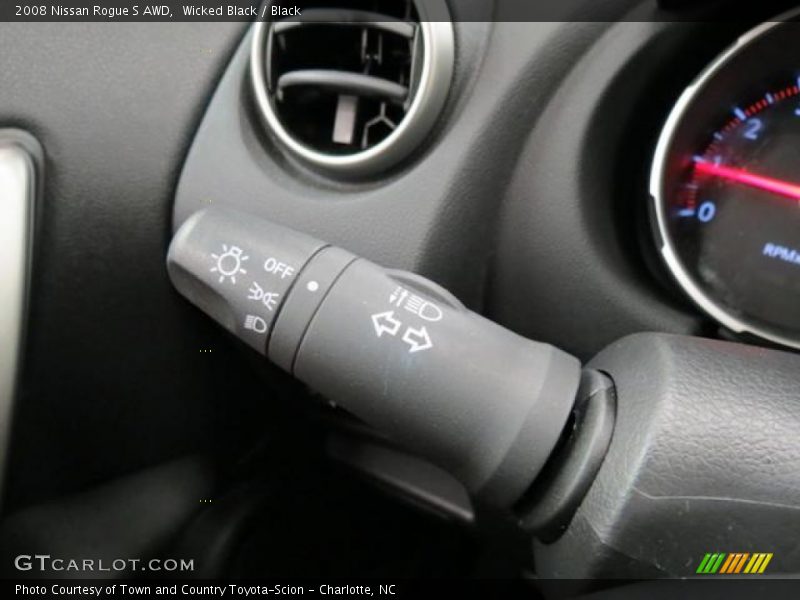 Wicked Black / Black 2008 Nissan Rogue S AWD