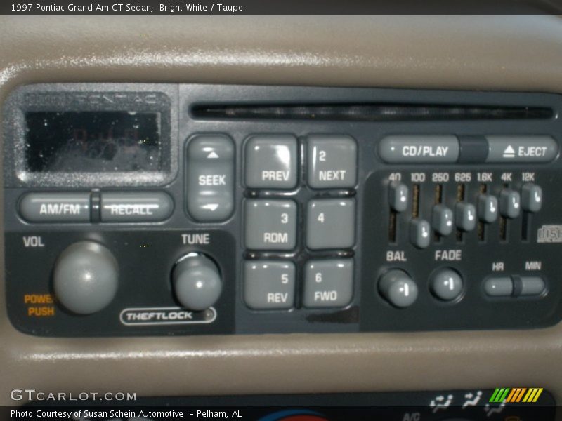 Controls of 1997 Grand Am GT Sedan