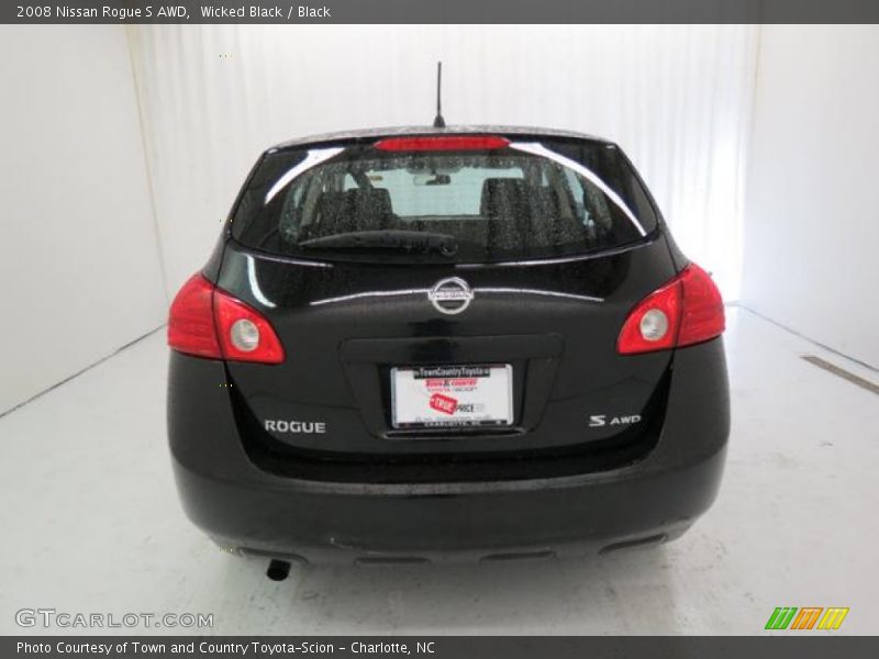 Wicked Black / Black 2008 Nissan Rogue S AWD