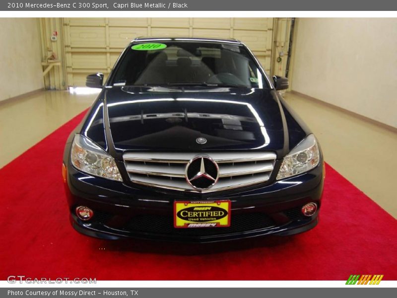 Capri Blue Metallic / Black 2010 Mercedes-Benz C 300 Sport