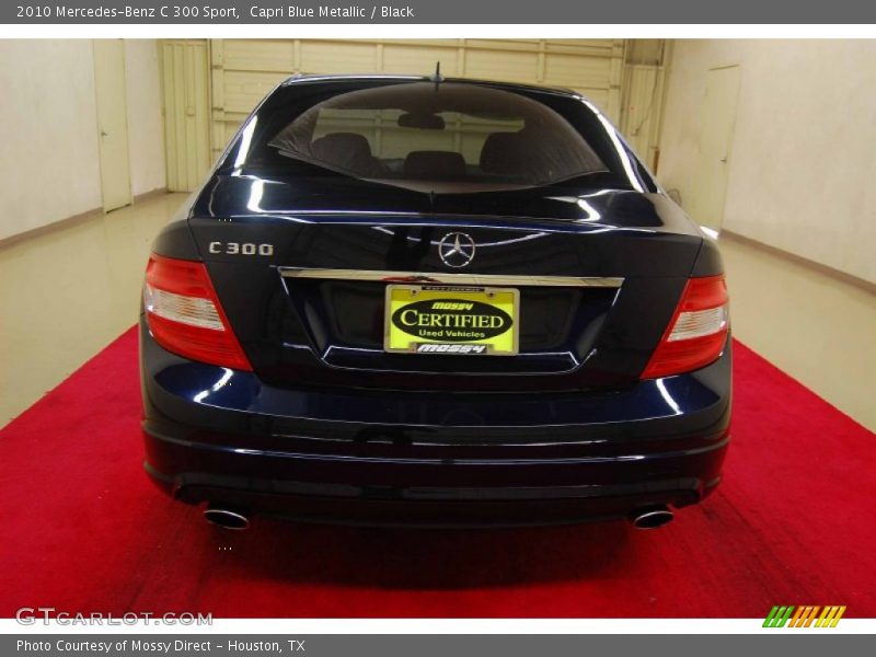 Capri Blue Metallic / Black 2010 Mercedes-Benz C 300 Sport