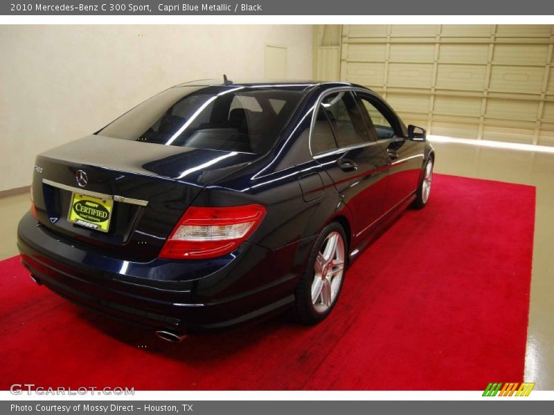 Capri Blue Metallic / Black 2010 Mercedes-Benz C 300 Sport