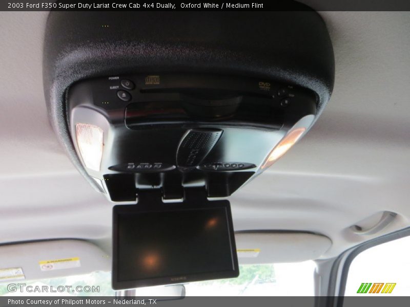 Oxford White / Medium Flint 2003 Ford F350 Super Duty Lariat Crew Cab 4x4 Dually