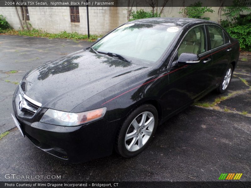 Nighthawk Black Pearl / Parchment 2004 Acura TSX Sedan