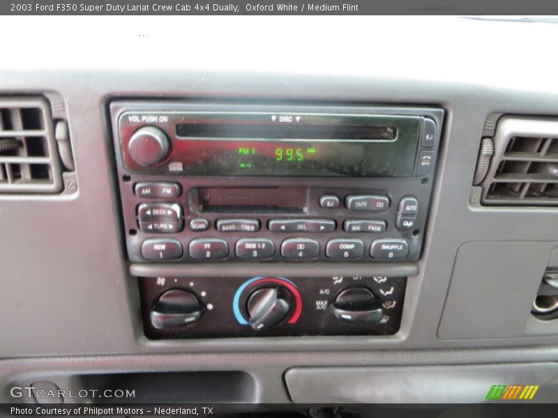 Oxford White / Medium Flint 2003 Ford F350 Super Duty Lariat Crew Cab 4x4 Dually