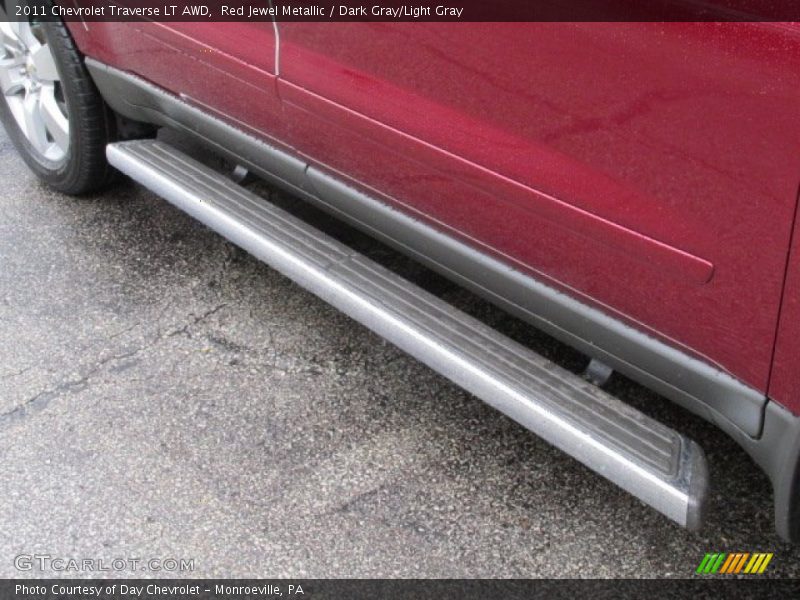 Red Jewel Metallic / Dark Gray/Light Gray 2011 Chevrolet Traverse LT AWD