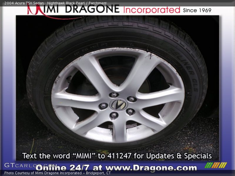 Nighthawk Black Pearl / Parchment 2004 Acura TSX Sedan