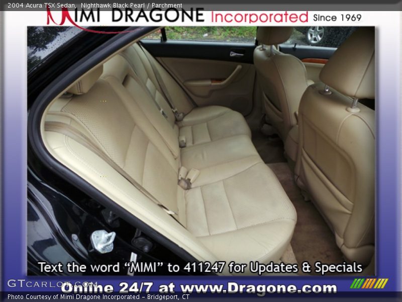 Nighthawk Black Pearl / Parchment 2004 Acura TSX Sedan