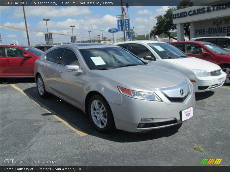 Palladium Silver Metallic / Ebony 2010 Acura TL 3.5 Technology