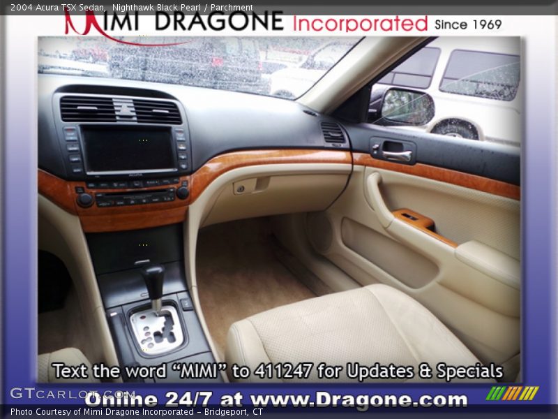 Nighthawk Black Pearl / Parchment 2004 Acura TSX Sedan