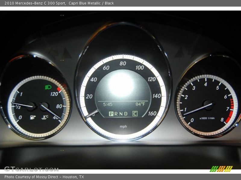 Capri Blue Metallic / Black 2010 Mercedes-Benz C 300 Sport