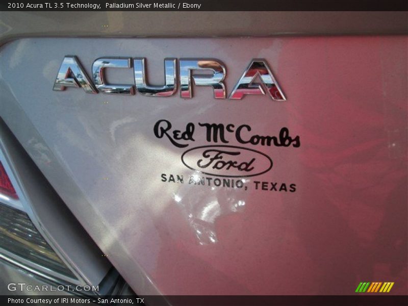 Palladium Silver Metallic / Ebony 2010 Acura TL 3.5 Technology