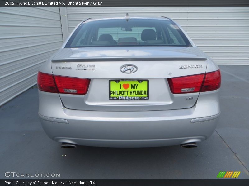 Bright Silver / Gray 2009 Hyundai Sonata Limited V6