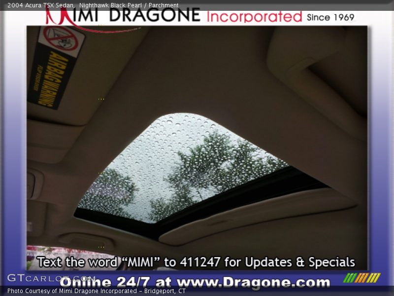 Nighthawk Black Pearl / Parchment 2004 Acura TSX Sedan