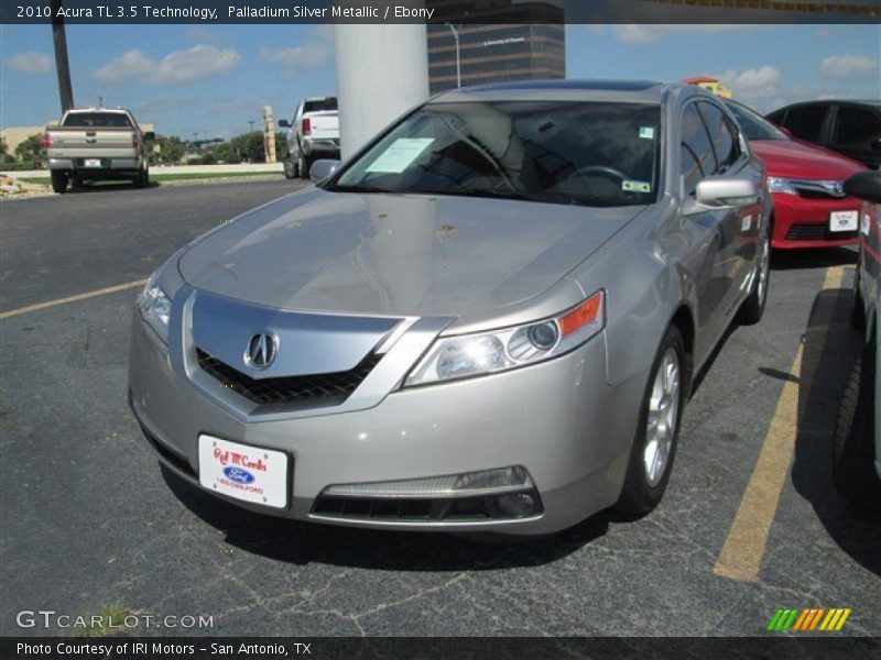 Palladium Silver Metallic / Ebony 2010 Acura TL 3.5 Technology