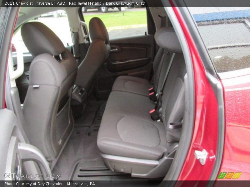 Red Jewel Metallic / Dark Gray/Light Gray 2011 Chevrolet Traverse LT AWD