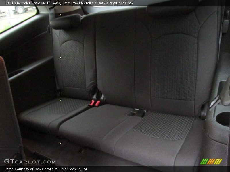 Red Jewel Metallic / Dark Gray/Light Gray 2011 Chevrolet Traverse LT AWD