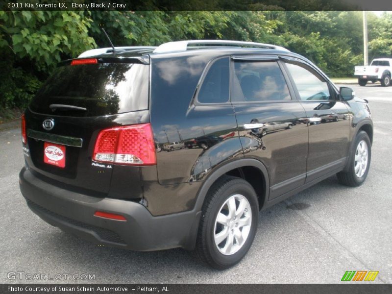 Ebony Black / Gray 2011 Kia Sorento LX