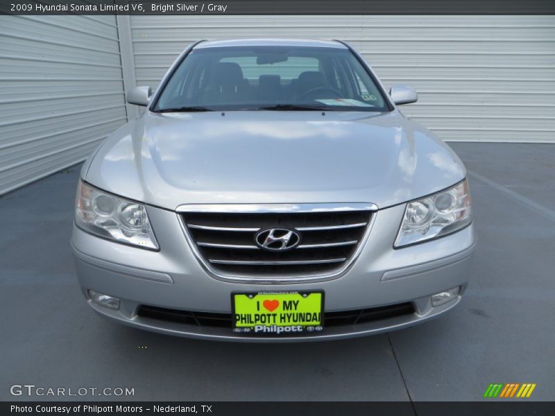 Bright Silver / Gray 2009 Hyundai Sonata Limited V6