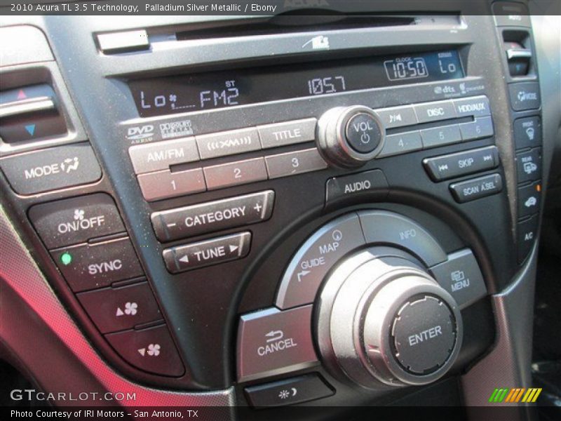 Palladium Silver Metallic / Ebony 2010 Acura TL 3.5 Technology