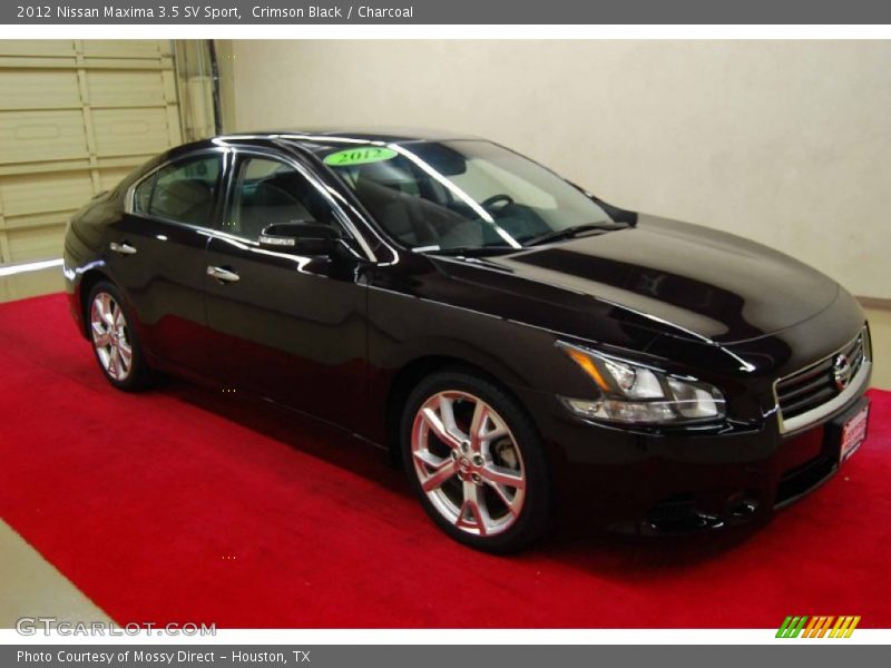 Crimson Black / Charcoal 2012 Nissan Maxima 3.5 SV Sport