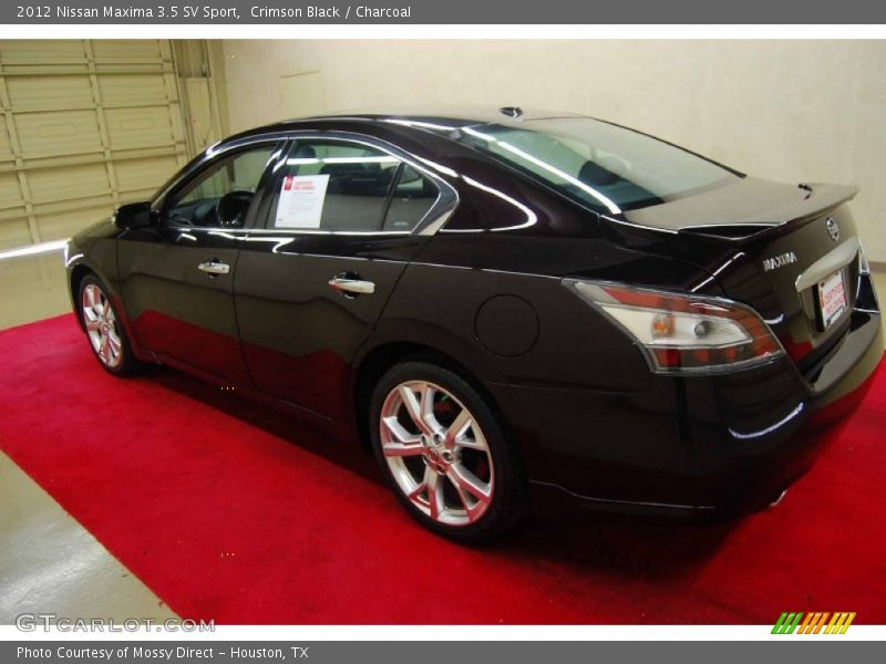 Crimson Black / Charcoal 2012 Nissan Maxima 3.5 SV Sport