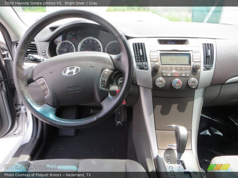 Bright Silver / Gray 2009 Hyundai Sonata Limited V6