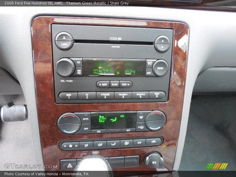 Controls of 2006 Five Hundred SEL AWD
