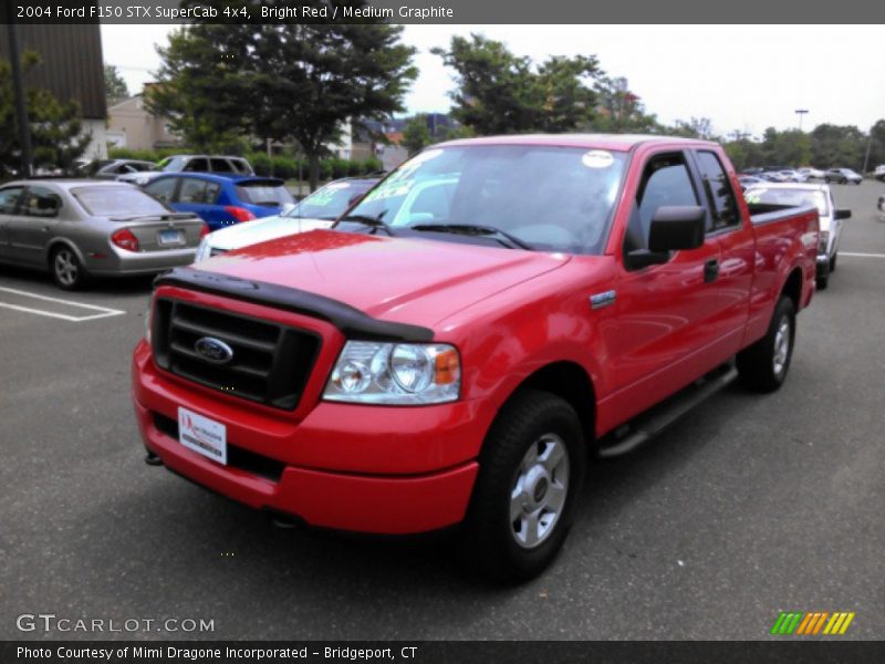 Bright Red / Medium Graphite 2004 Ford F150 STX SuperCab 4x4
