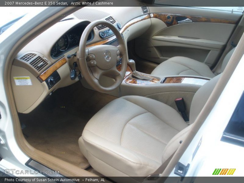 Arctic White / Cashmere 2007 Mercedes-Benz E 350 Sedan