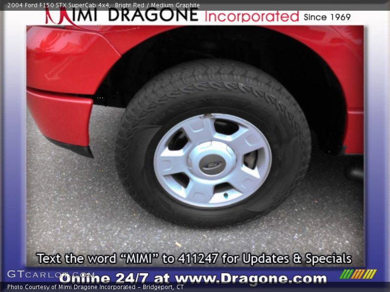 Bright Red / Medium Graphite 2004 Ford F150 STX SuperCab 4x4