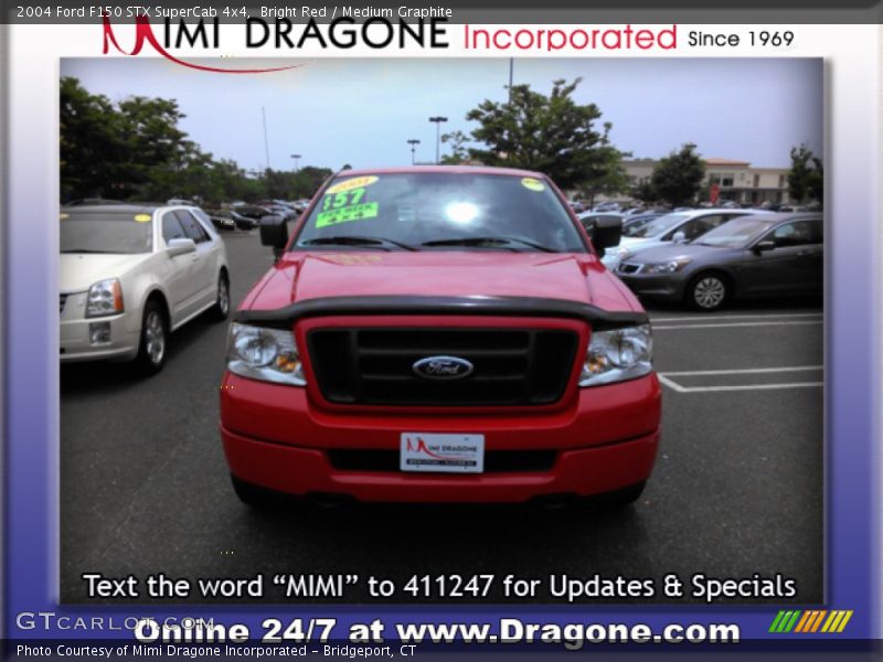 Bright Red / Medium Graphite 2004 Ford F150 STX SuperCab 4x4