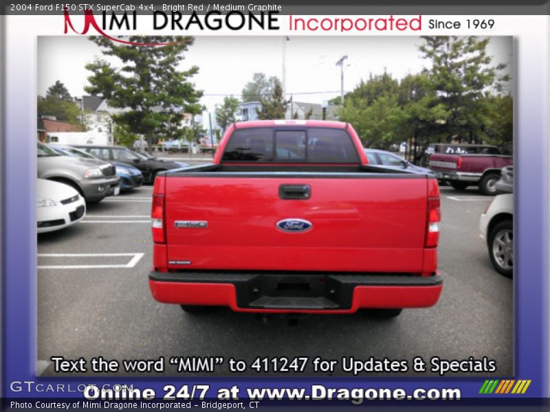 Bright Red / Medium Graphite 2004 Ford F150 STX SuperCab 4x4